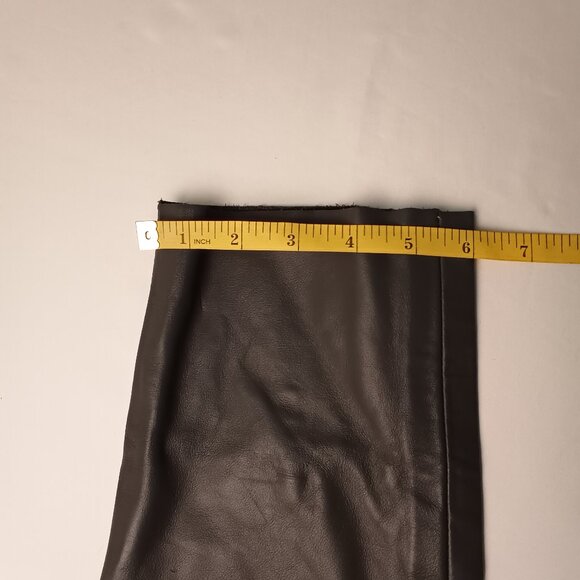 Skin Deep 100% Leather Pants Size 23/00 High Rise Skinny Leg Gray Color - Picture 9 of 9